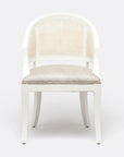 Made Goods Sylvie Curved Cane Back Dining Chair in Ettrick Cotton Jute