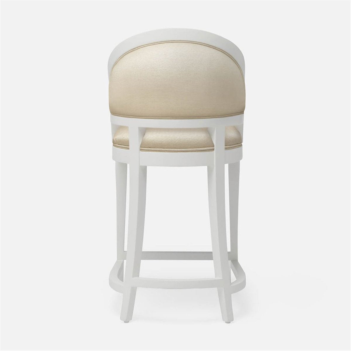 Made Goods Sylvie Curved Back Counter Stool in Arno Fabric