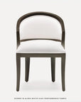 Made Goods Sylvie Curved Back Dining Chair in Weser Fabric
