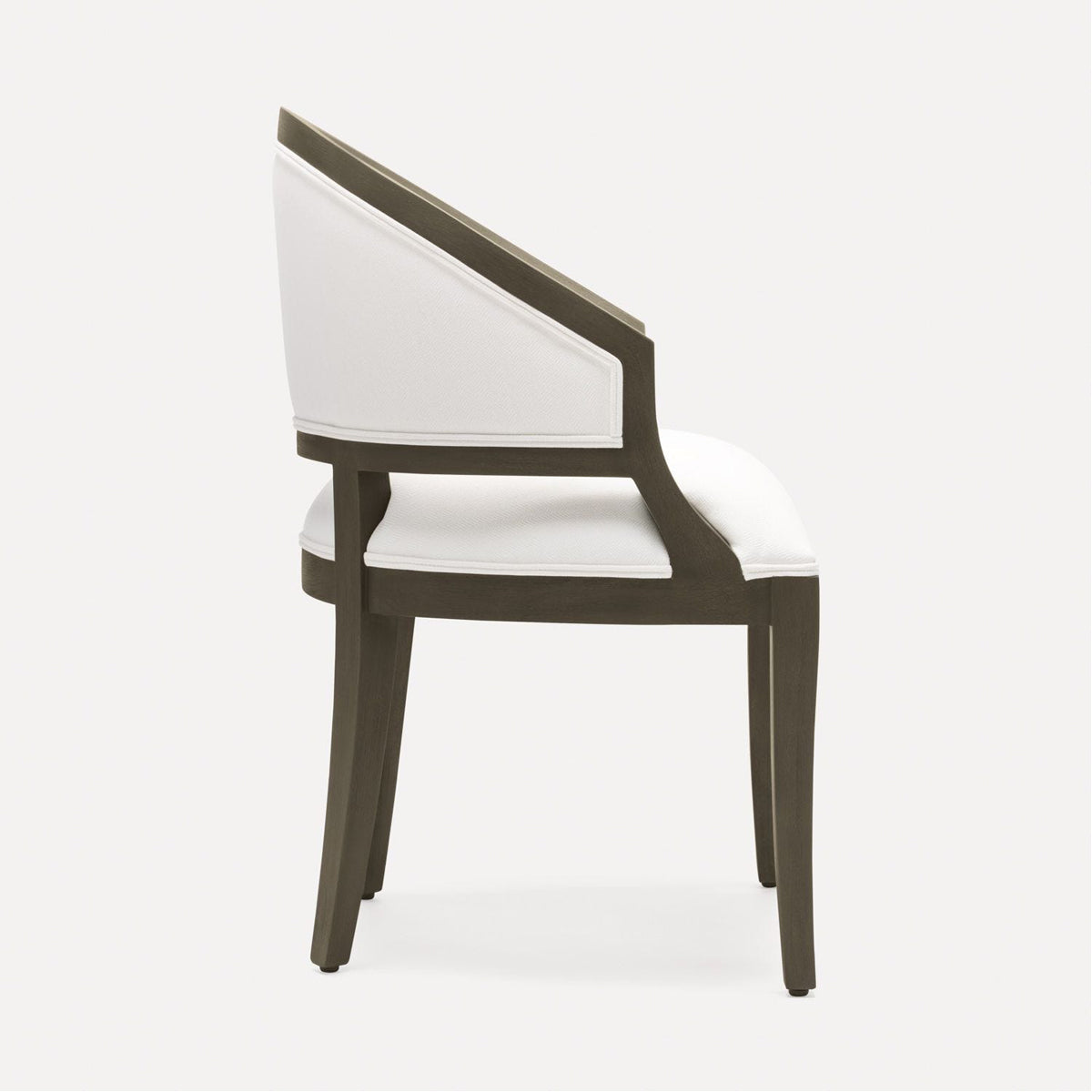 Made Goods Sylvie Curved Back Dining Chair, Mondego Cotton Jute