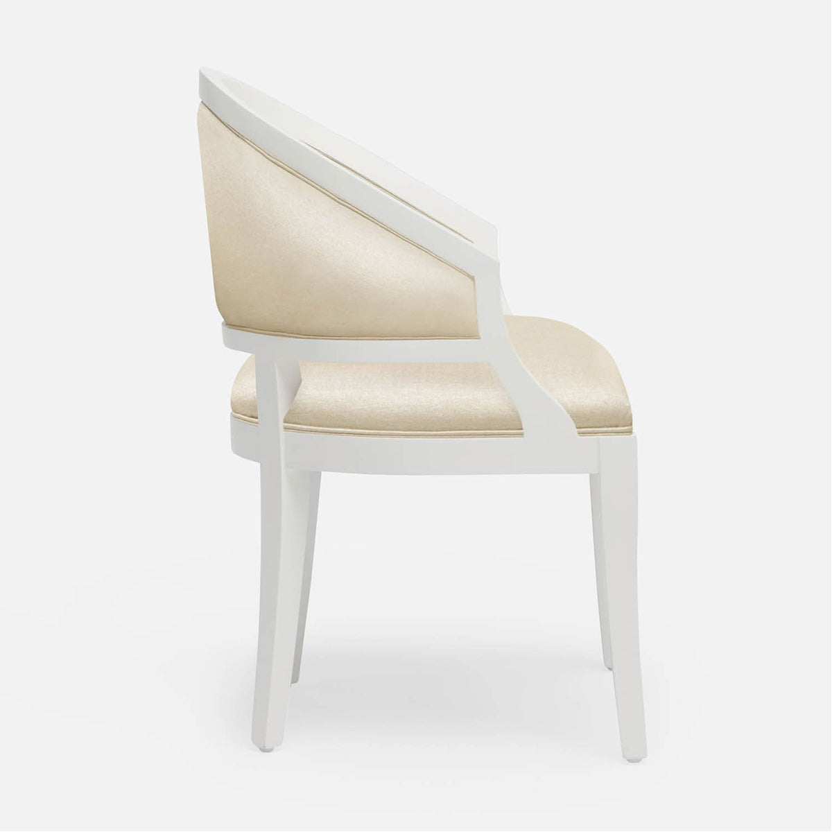 Made Goods Sylvie Curved Back Dining Chair, Ettrick Cotton Jute