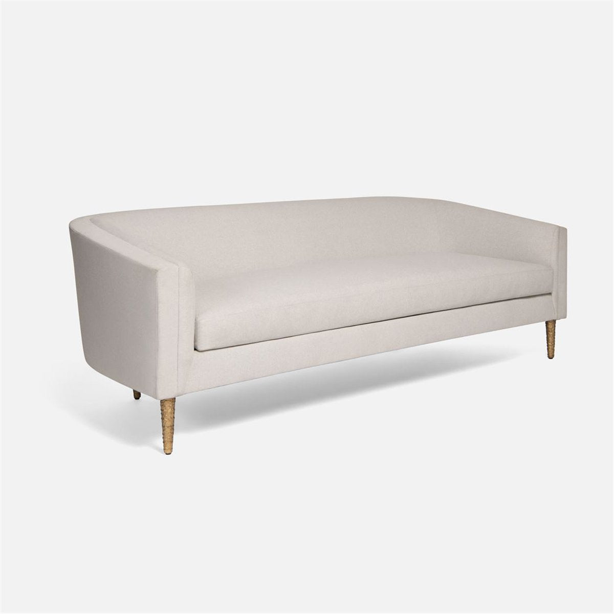 Made Goods Theron Upholstered Curved Back Sofa in Liard Cotton Velvet
