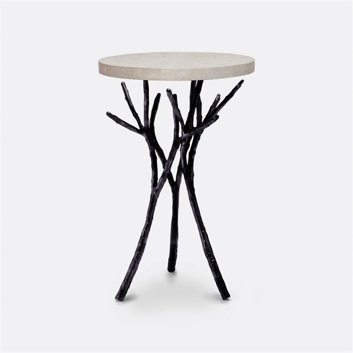 Made Goods Tressa Tree Bramble Table in Faux Shagreen Top