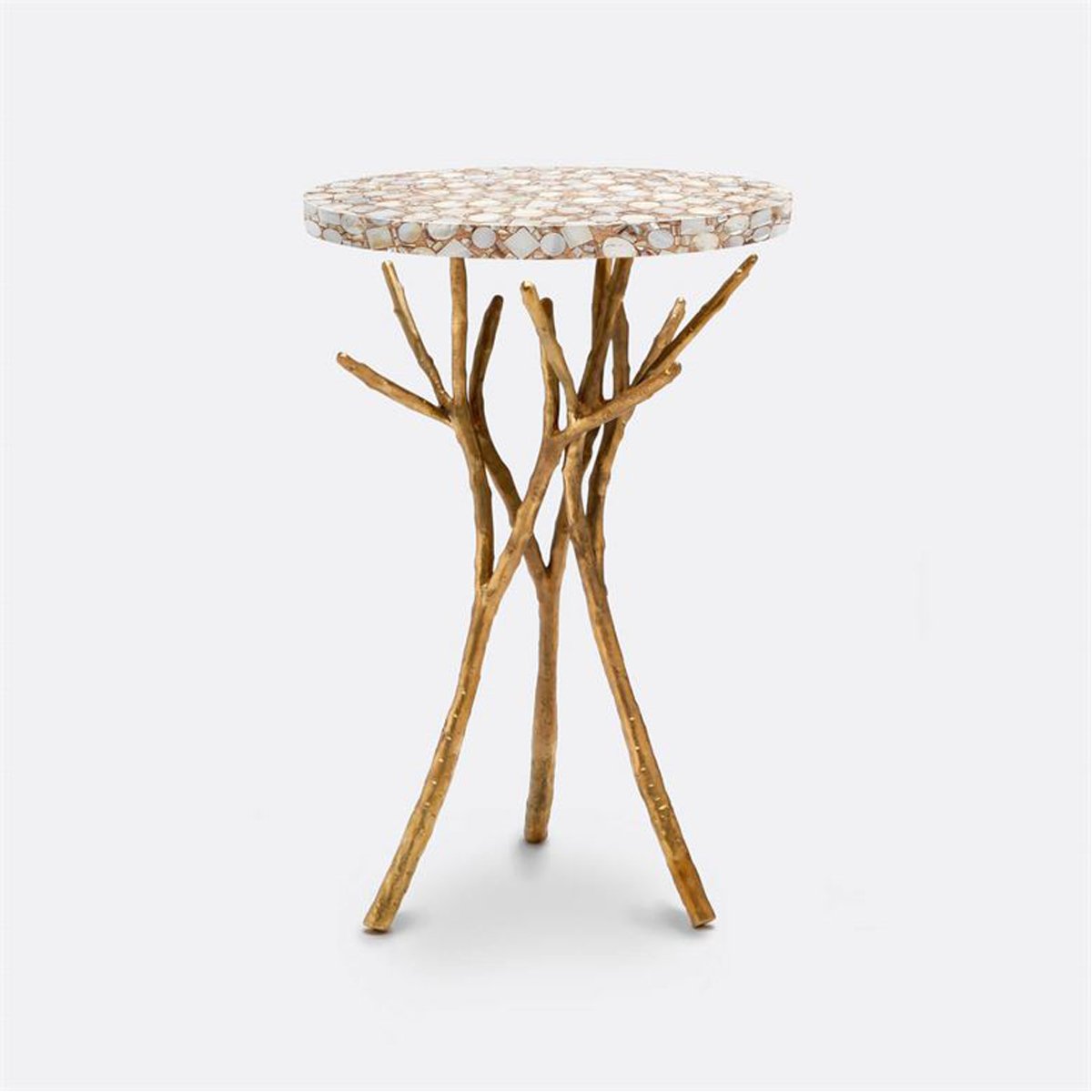 Made Goods Tressa Tree Bramble Table in Shell Top