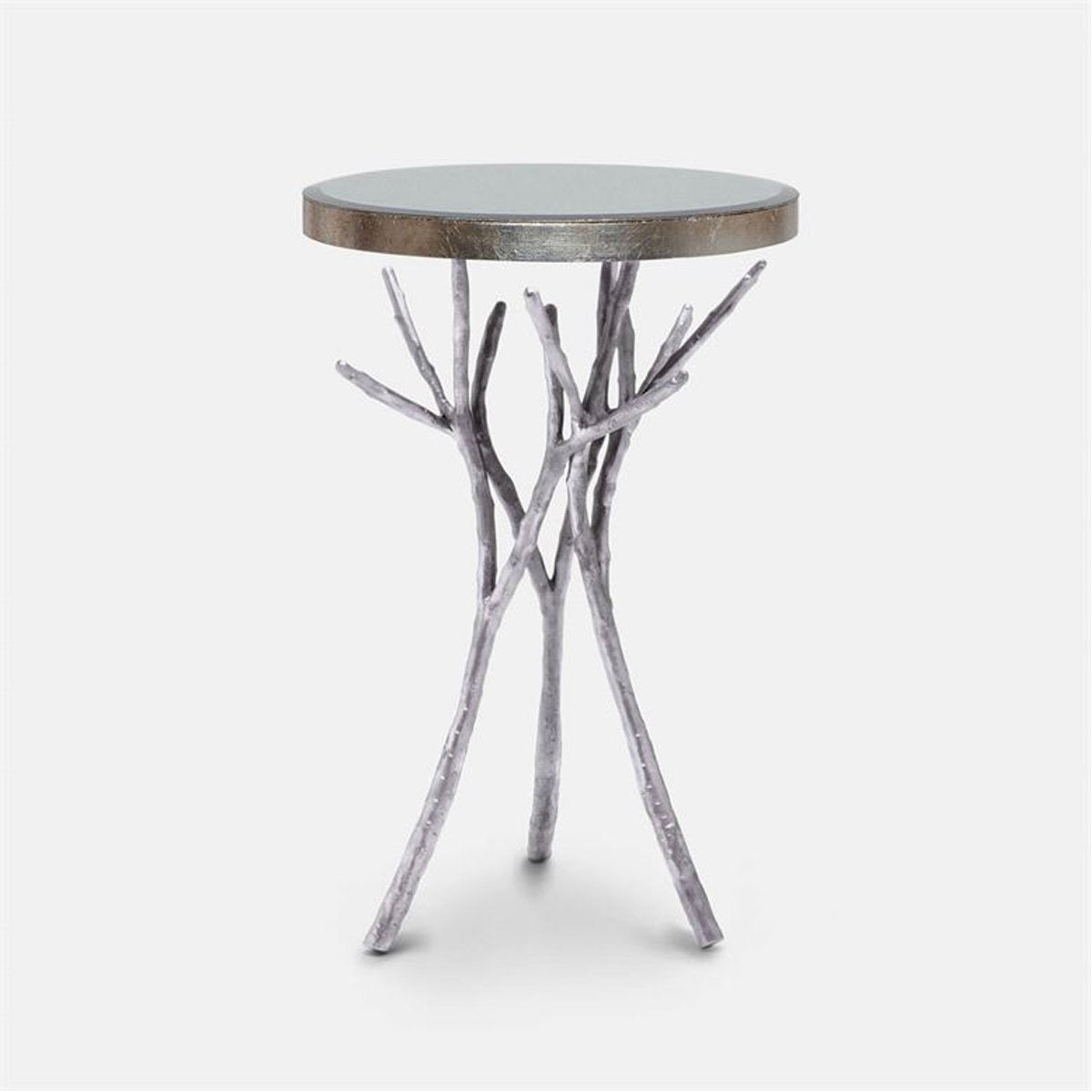 Made Goods Tressa Tree Bramble Table in Antiqued Mirror Top