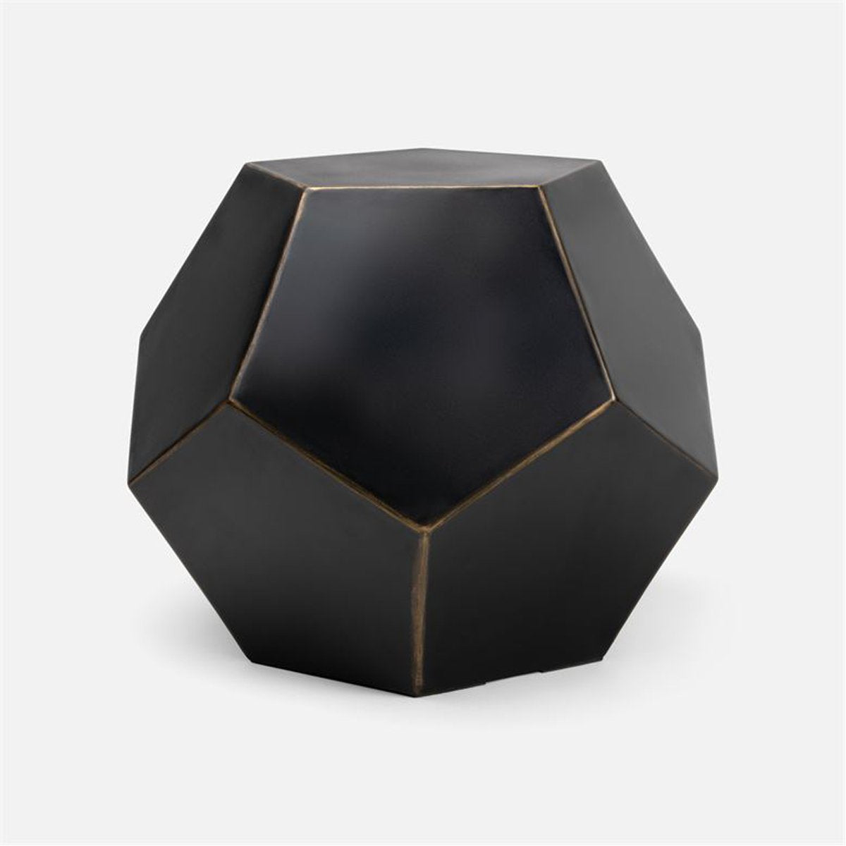 Made Goods Valenia Fiber Reinforced Concrete Dodecahedron Side Table