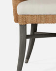 Made Goods Vivaan Shell Upholstered Dining Chair in Aras Mohair