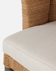 Made Goods Vivaan Shell Upholstered Dining Chair, Ettrick Cotton Jute