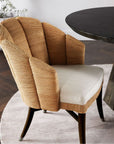 Made Goods Vivaan Shell Upholstered Dining Chair, Severn Canvas