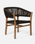 Made Goods Wentworth Dark Espresso and Natural Outdoor Dining Chair