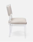 Made Goods Winston Clear Acrylic Dining Chair, Danube Fabric