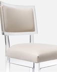 Made Goods Winston Clear Acrylic Dining Chair, Weser Fabric