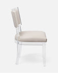 Made Goods Winston Clear Acrylic Dining Chair, Humboldt Cotton Jute