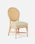 Made Goods Zondra French-Style Woven Dining Chair in Colorado Leather