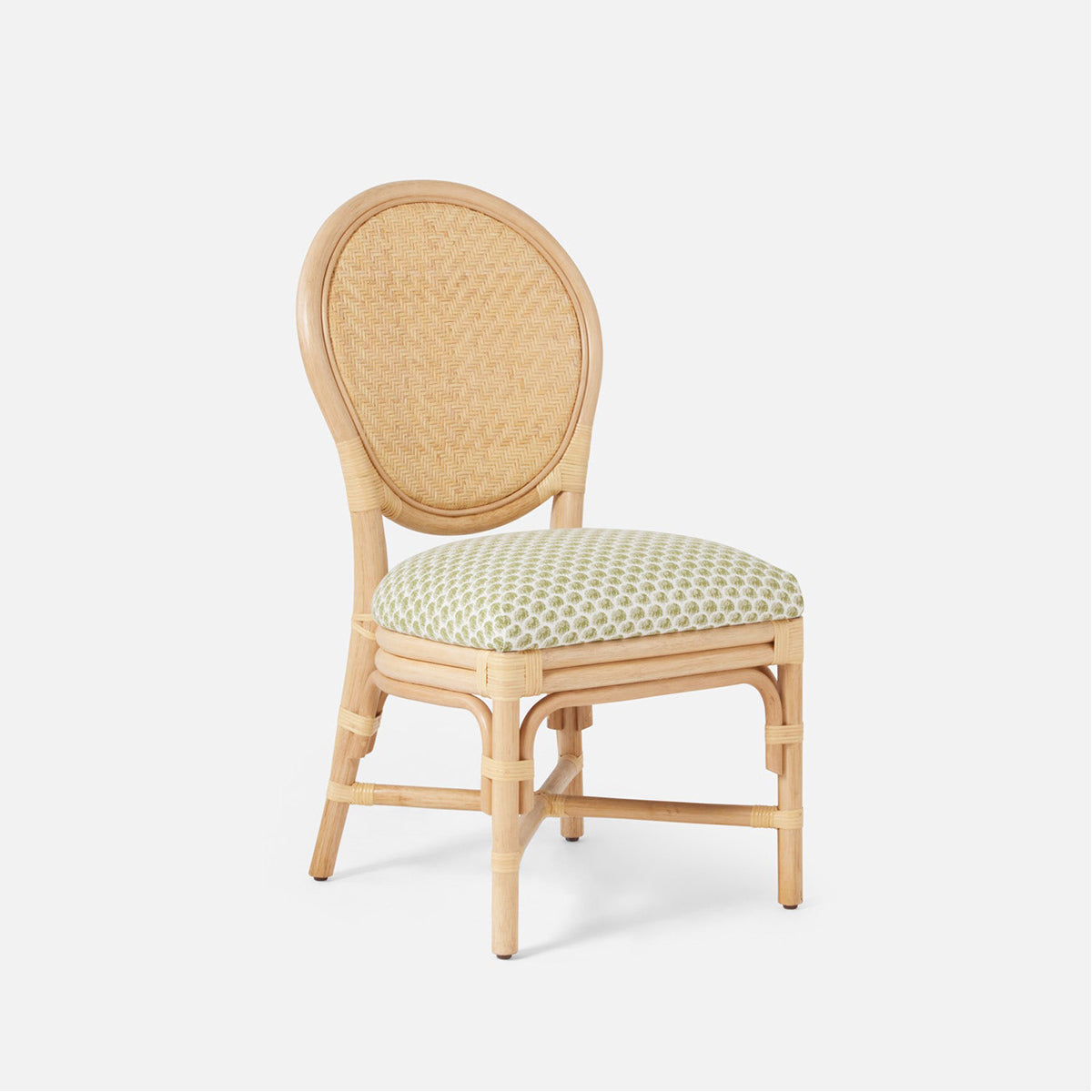Made Goods Zondra French-Style Woven Dining Chair in Weser Fabric