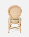 Made Goods Zondra French-Style Woven Dining Chair in Arno Fabric
