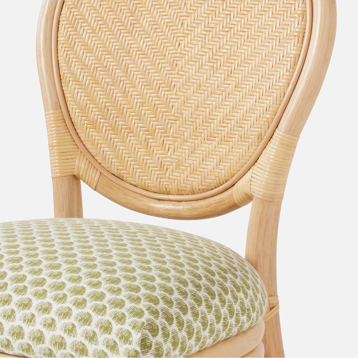 Made Goods Zondra French-Style Woven Dining Chair in Volta Fabric