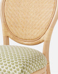 Made Goods Zondra French-Style Woven Dining Chair in Havel Velvet
