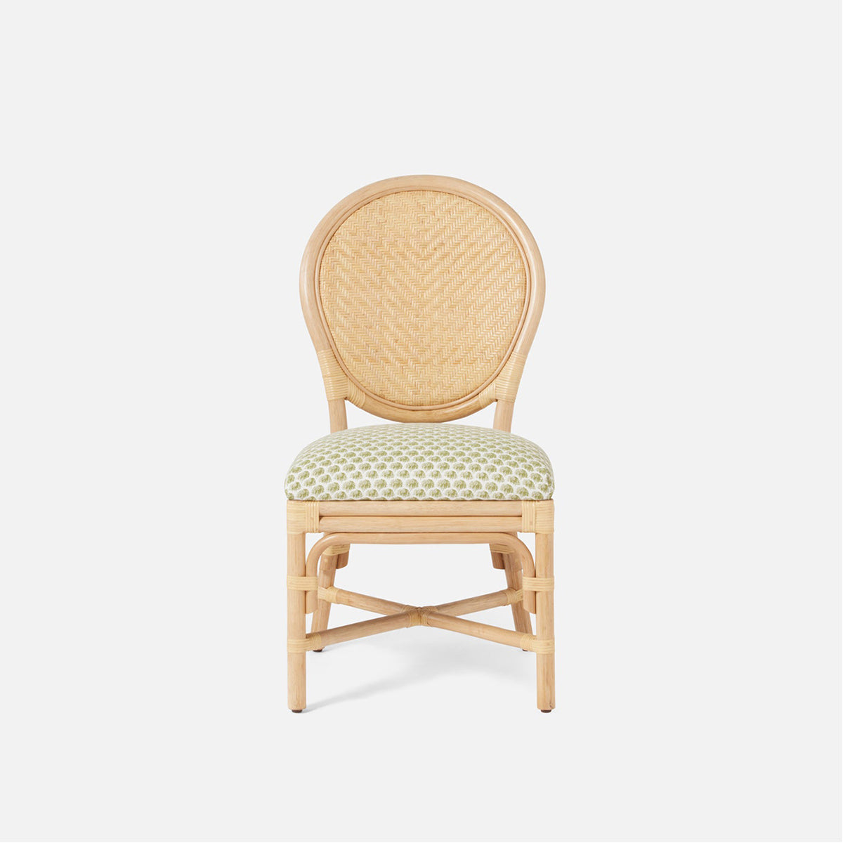 Made Goods Zondra French-Style Woven Dining Chair in Pagua Fabric