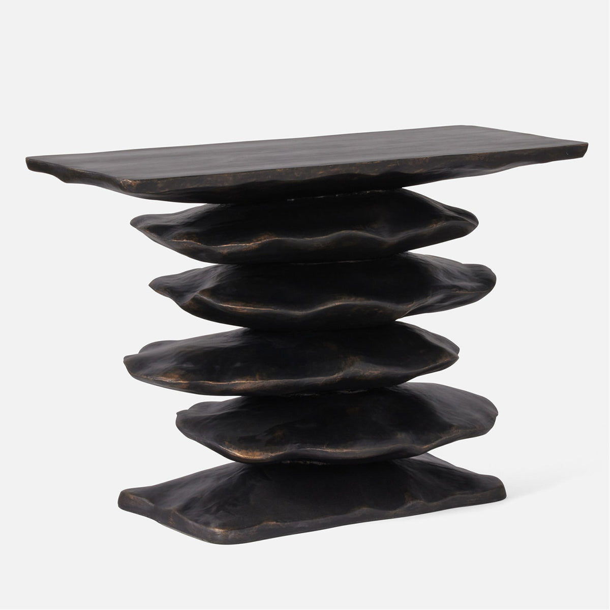Made Goods Zuri Stacked Resin Console Table