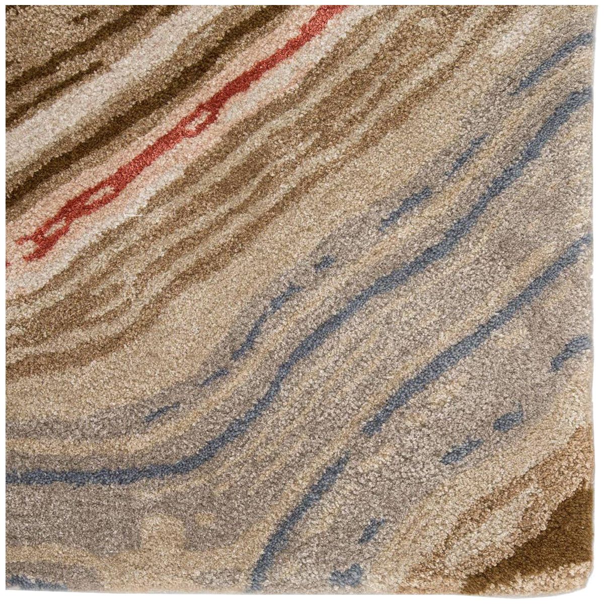 Jaipur Genesis Atha Abstract Brown Red GES31 Area Rug