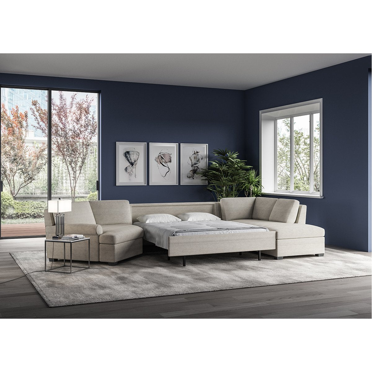 Gaines Upholstery Comfort Sleeper by American Leather