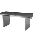 Nuevo Living Aiden Brushed Stainless Dining Table