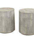 Hickory White Shagreen Drink Table 903-25