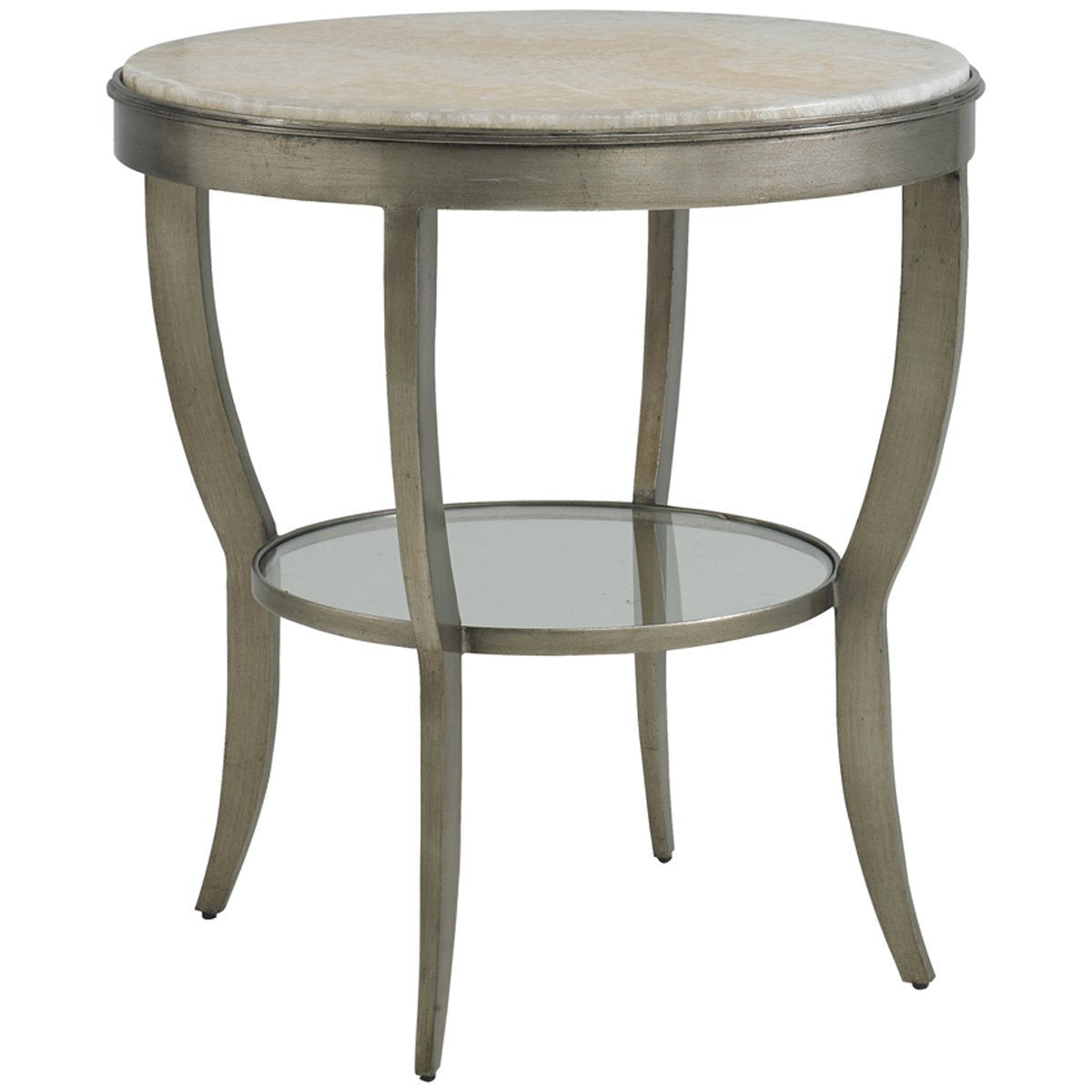Hickory White A la Carte Central Round Lamp Table