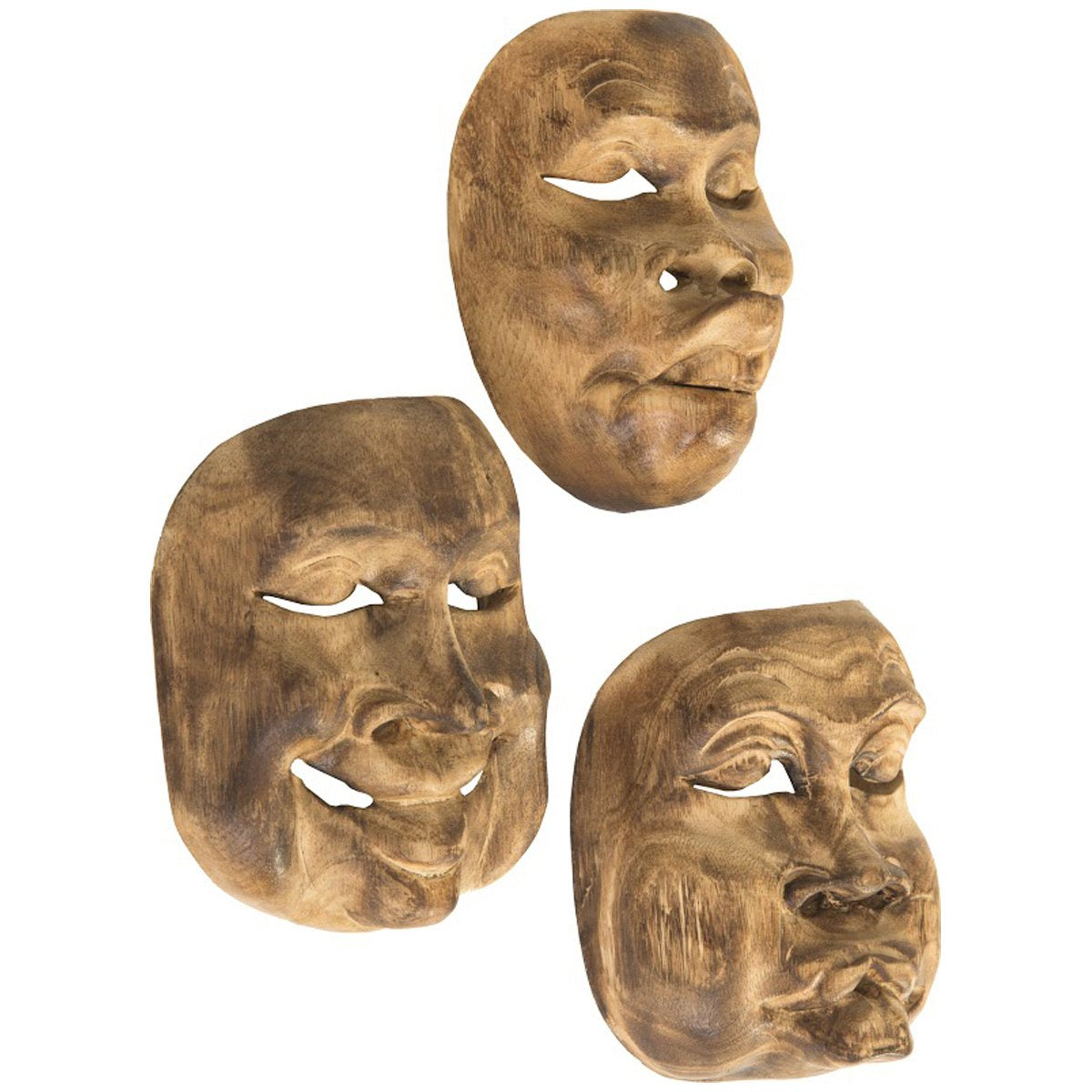 Phillips Collection Indonesian Masks, 3-Piece Set