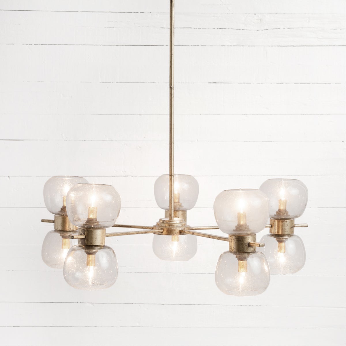 Four Hands Hutton Pearson Chandelier - Gold Leafed Iron