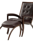 Theodore Alexander Arc Chair & Ottoman