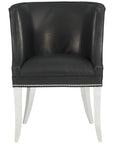 Hickory White Leather Pull-Up Chair