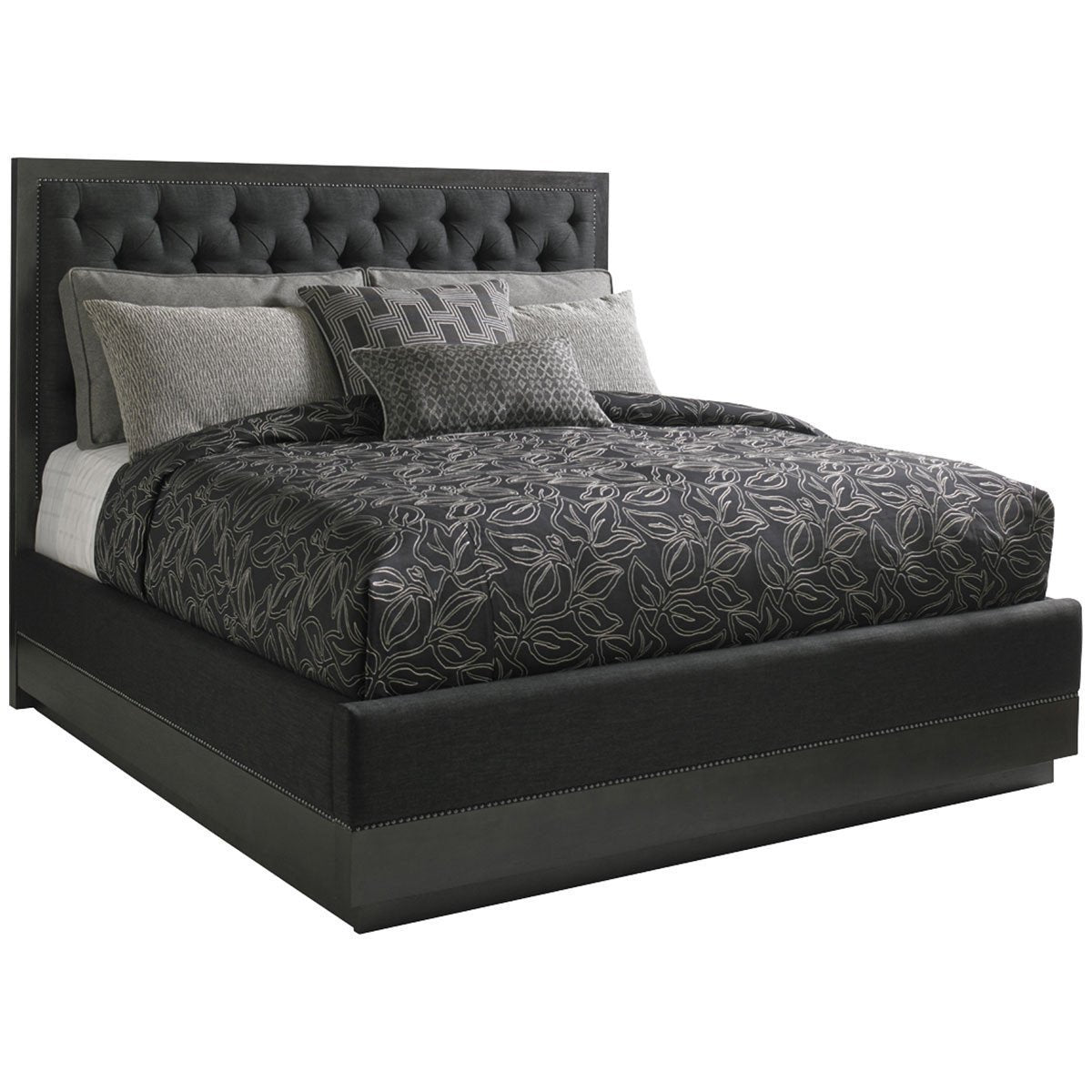 Lexington Carrera Carbon Gray Maranello Upholstered Bed