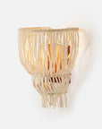 Made Goods Aida 1-Light Sconce with Gathered Strands of Coco Beads