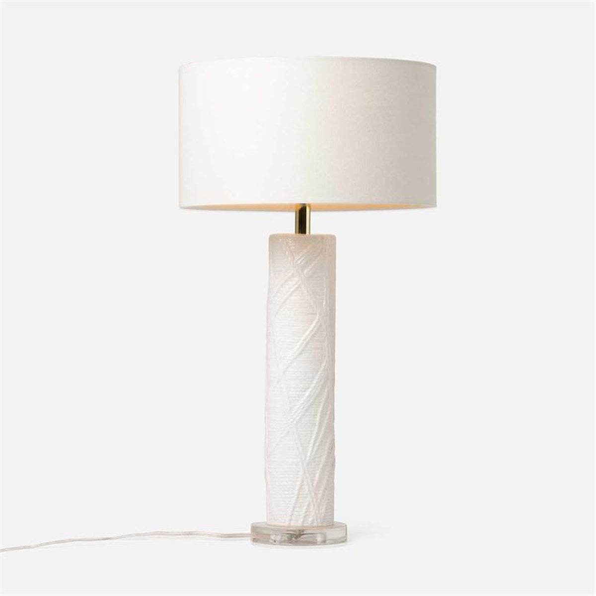 Made Goods Gideon Textured White Ceramic Table Lamp