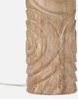 Made Goods Orland Carved Wood Column Lamp