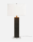 Made Goods Truman Suede-Covered Column Table Lamp