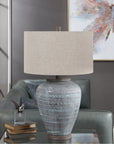 Uttermost Pelia Light Aqua Table Lamp