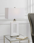 Uttermost Entry Modern White Table Lamp