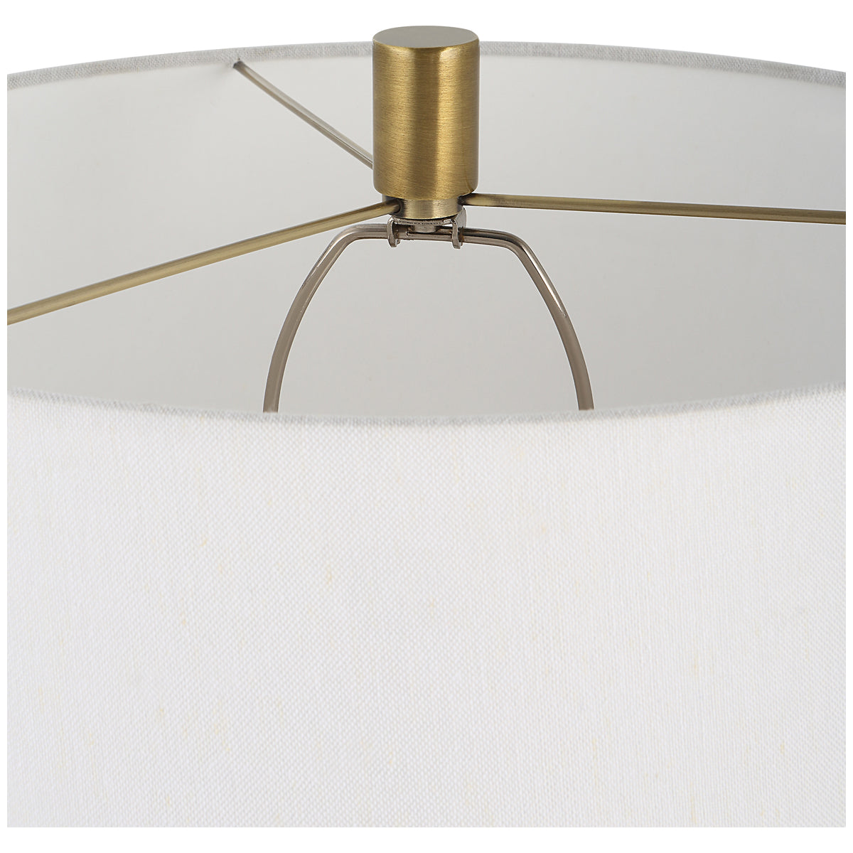 Uttermost Adelia Ivory and Brass Table Lamp