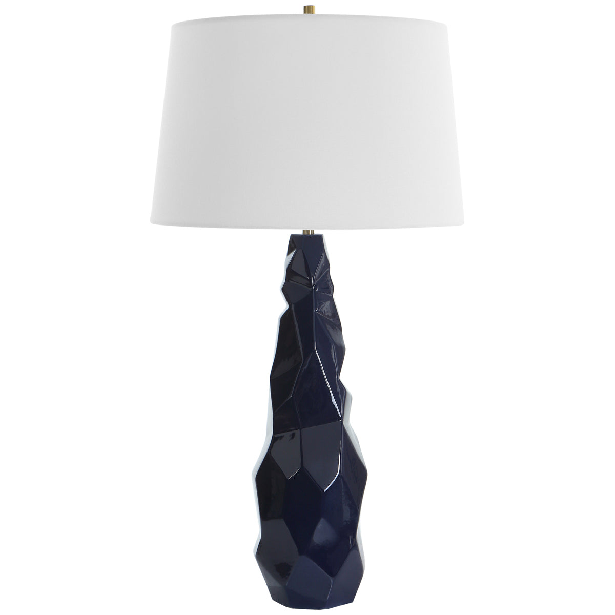 Uttermost Kavos Geometric Blue Table Lamp