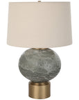 Uttermost Lunia Gray Glass Table Lamp