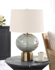 Uttermost Lunia Gray Glass Table Lamp