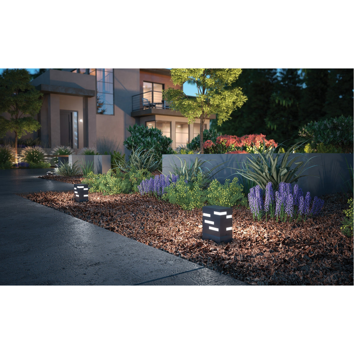 Tech Lighting Revel 8-inch Outdoor Path Lighting - Concrete Mount
