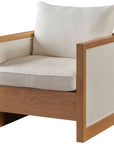 Baker Furniture Tresser Lounge Chair in Bianca MCA140