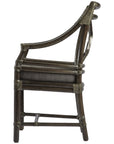 Baker Furniture Rattan Target Arm Chair MCM59