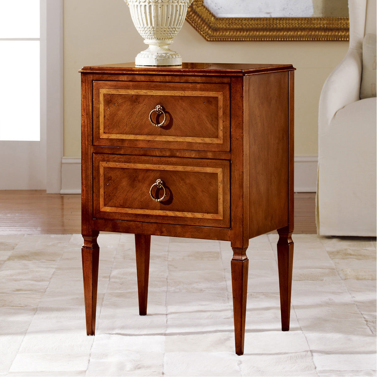 Modern History Small 2-Drawer Commode