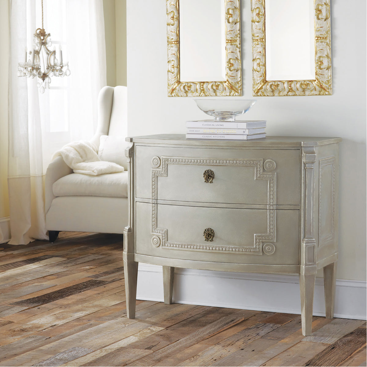 Modern History Bowfront Gustavian Commode