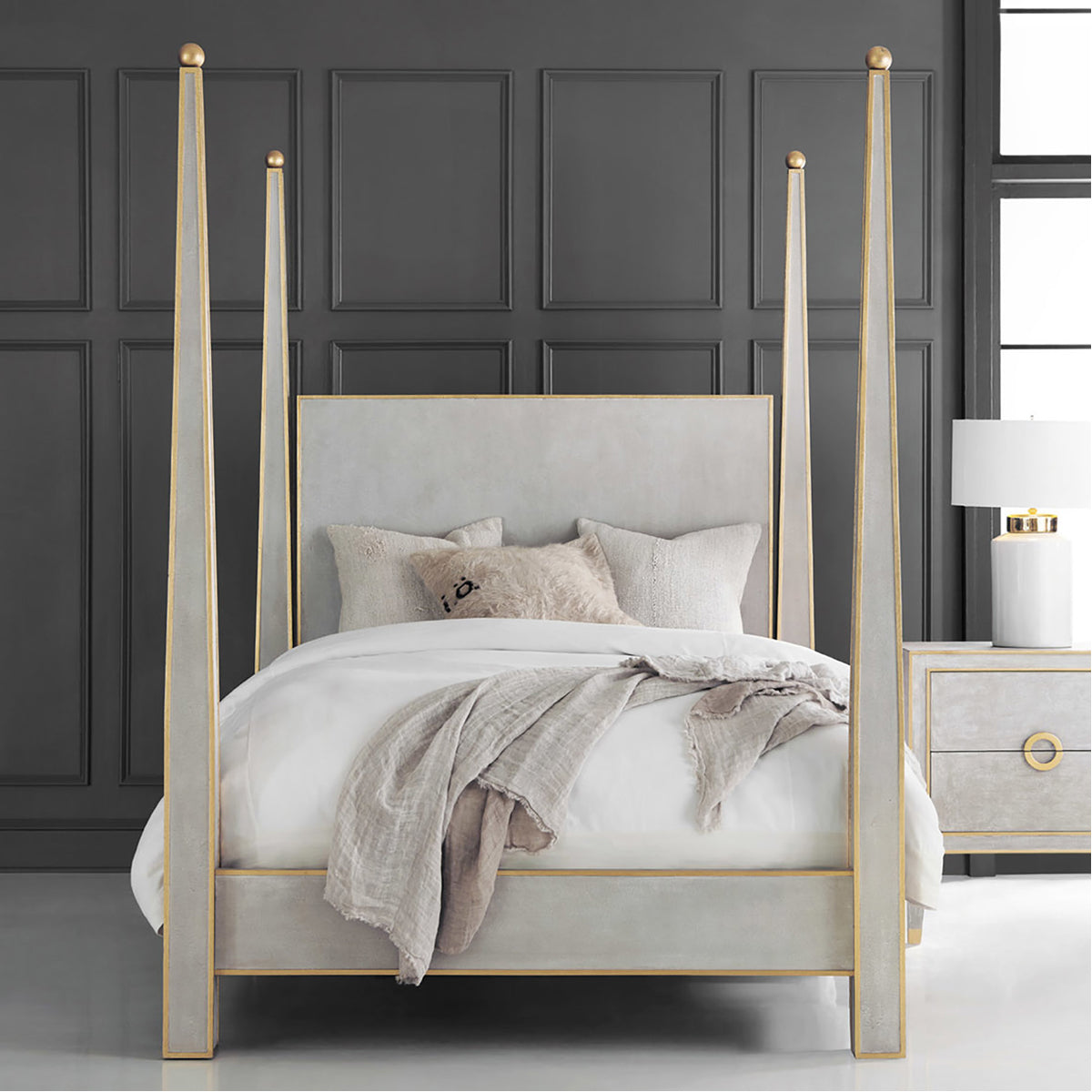 Modern History Gustavian Abstract Bed